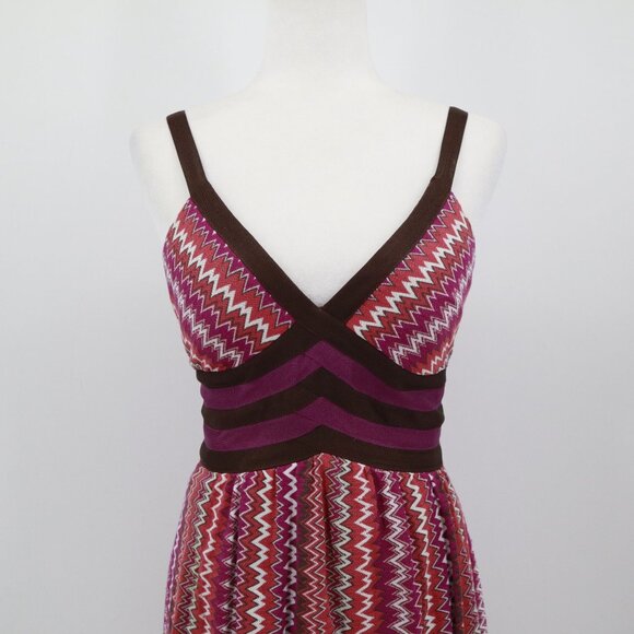 Kay Unger Babydoll Dress Womens 2 Multi Boho Resort Brunch Cocktail Going Out - Picture 8 of 16